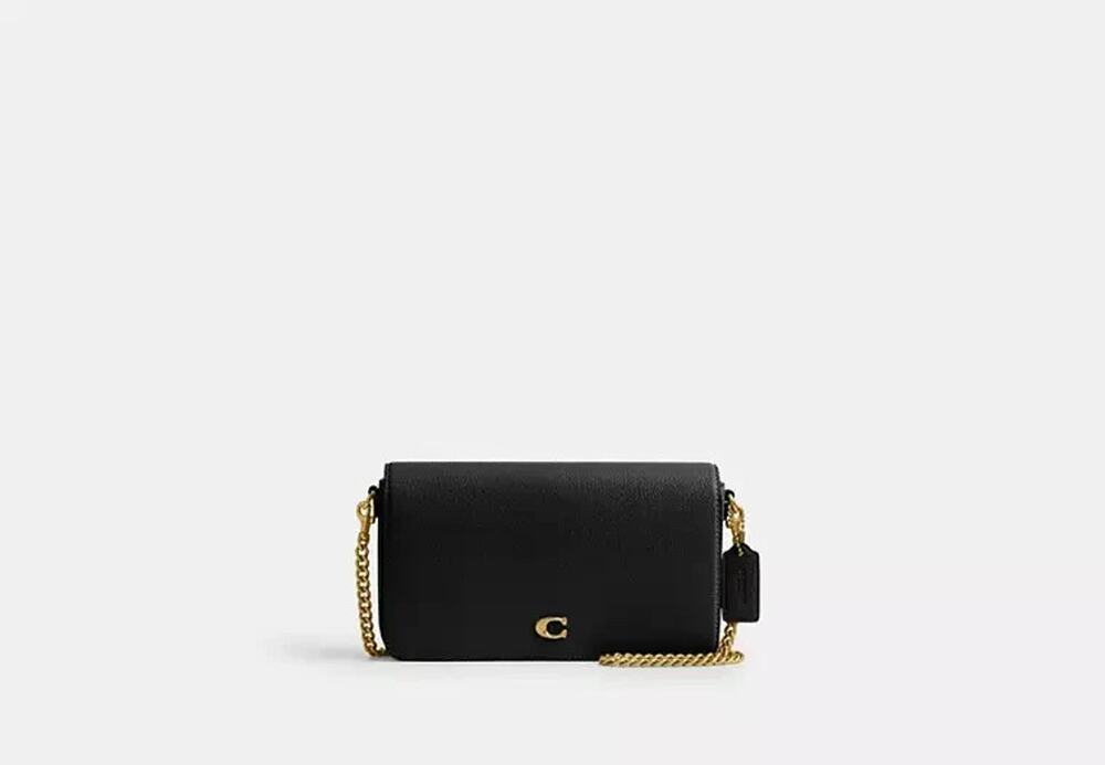 NWT B1-008Coach Mila Crossbody Leather Maple Brass Hardware Removable PouchCAO01